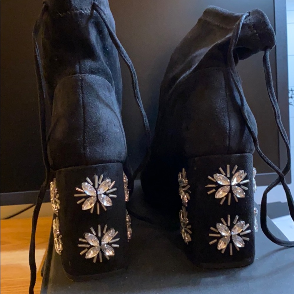 A New Day Bejeweled Ankle Booties - Picture 1 of 6